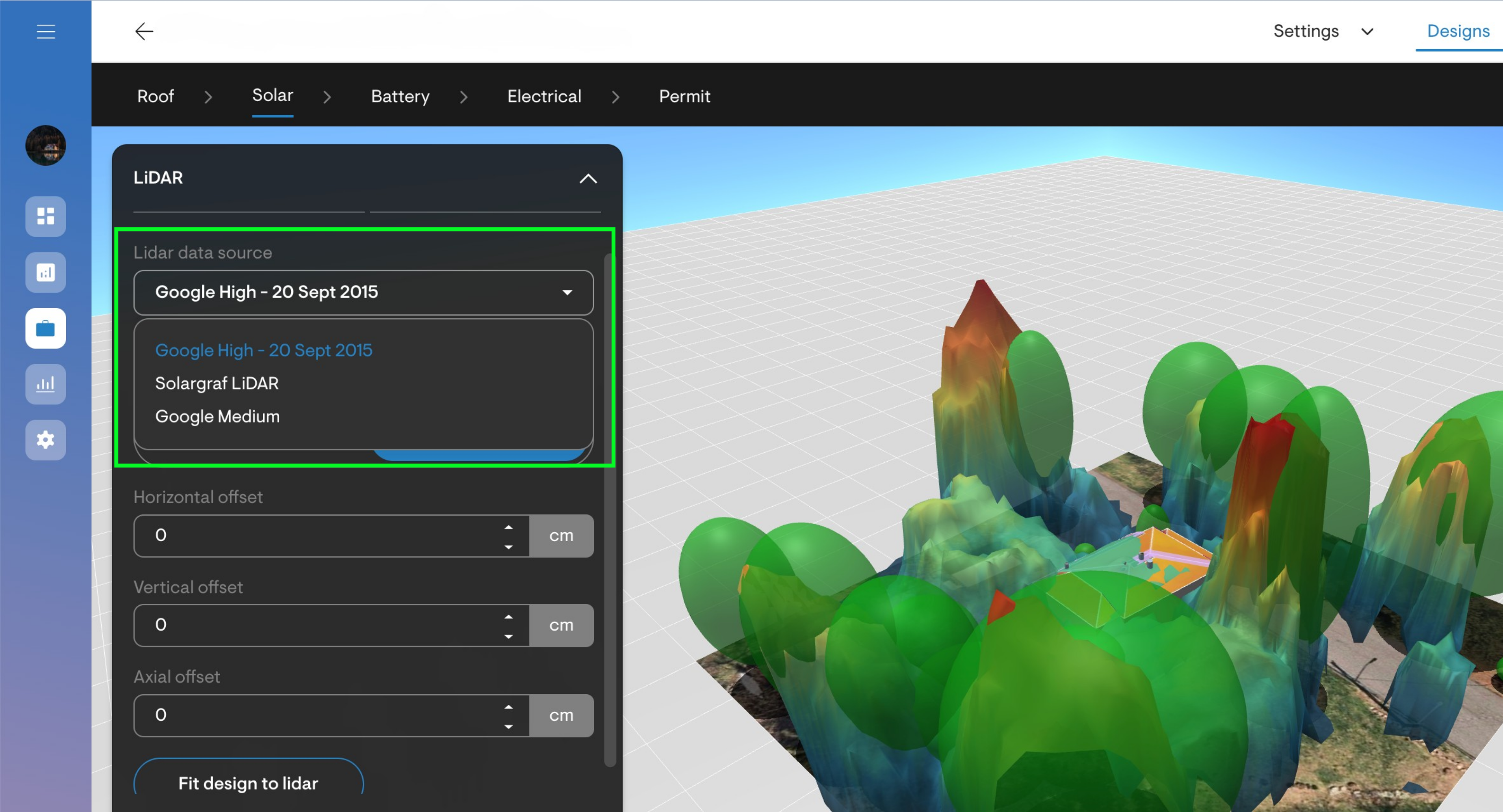 Design lidar