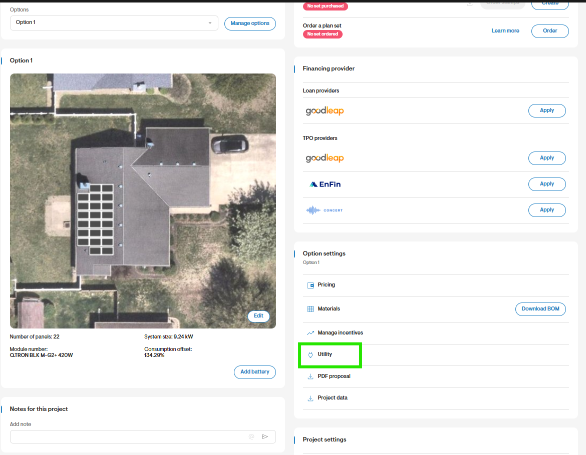 Set Up Automatic Utility Data (Net-Metering Example)
