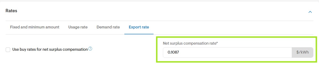 Set Up Automatic Utility Data (Net-Metering Example)